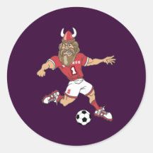 Camisetas y regalos de los jugadores de fútbol de  etiquetas redondas