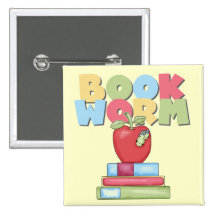 Camisetas y regalos del gusano de libro pin