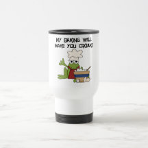 Camisetas y regalos del panadero de la rana taza