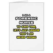 Camisetas y regalos forenses divertidos de la enfe tarjeta