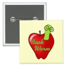 Camisetas y regalos rojos del gusano de libro de A Pin