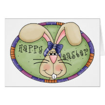 Camisetas y regalos tontos del conejito de pascua tarjetón