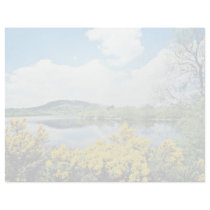Camlough Lough, County Down, Ireland  flowers Letterhead Template