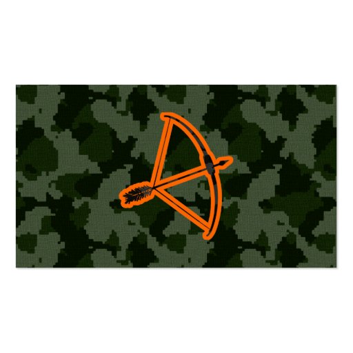 Camo Archery Business Card Template (back side)