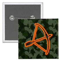 Camo Archery Buttons