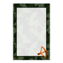 Camo Archery Customized Stationery