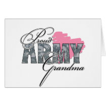 Camo Army Grandma Greeting Cards