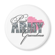 Camo Army Grandma Refrigerator Magnets