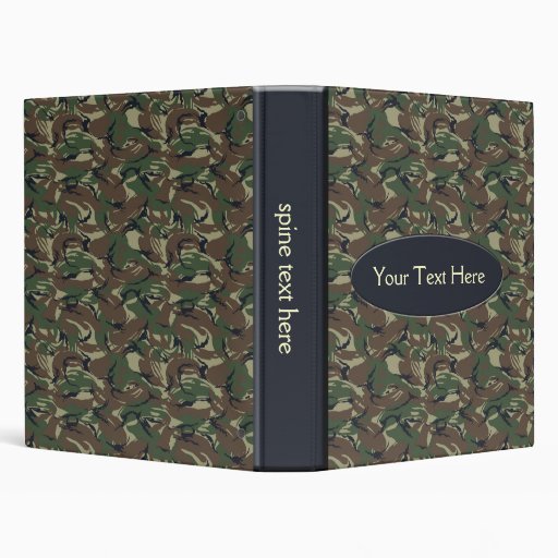 Camo army green Binder