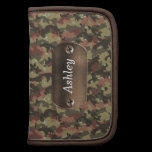 camo army green personalized planners