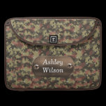 camo army green personalized macbook sleeves
