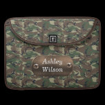 camo army green personalized macbook sleeves