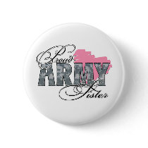 Camo Army Sister Pinback Buttons