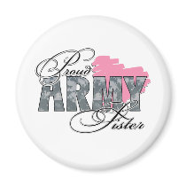 Camo Army Sister Fridge Magnets
