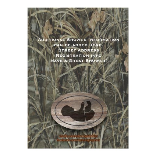 Camo Baby Shower Invitation