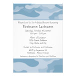 Camo Baby Shower or Party - light blue Custom Invitations