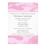 Camo Baby Shower or Party - light pink Personalized Announcements