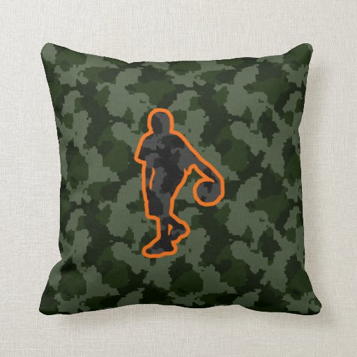 Camo Basketball Throw Pillow Zazzle