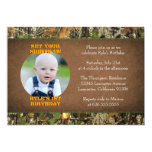 Camo Birthday Boy Photo Invitations