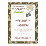 Camo Birthday Invite