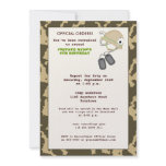 Camo Birthday Invite