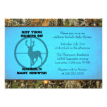 Camo Blue - Baby Boy Shower Invitations