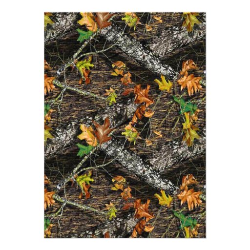 Camo Bridal Shower Invitations