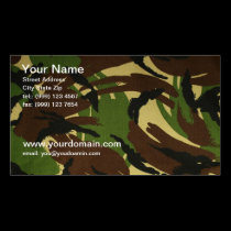 Camo business card business cards