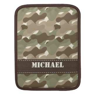 Camo Camouflage iPad Sleeve rickshawsleeve