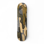 Camo-Cartoon Effect Skateboard