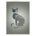 Camo Cat Folding Karte 4 karten