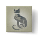 Camo Cat Square Button