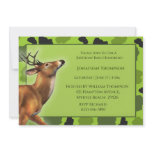 Camo Deer Birthday Invitation
