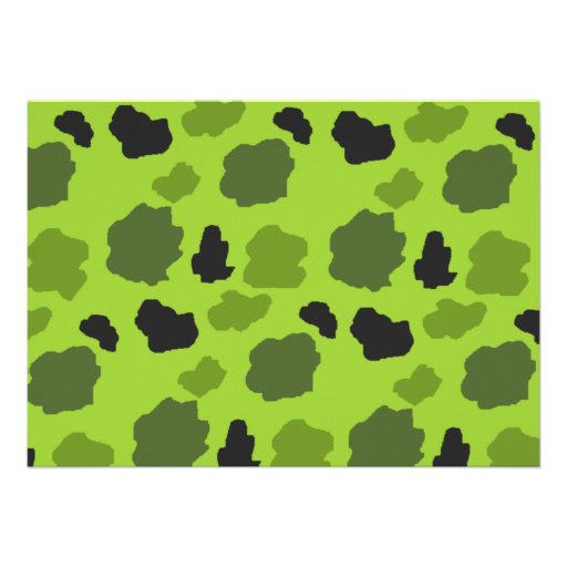 Camo Deer Birthday Invitation