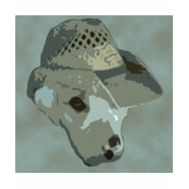 Camo Dog in Hat t-shirts by Makana101 Camo Dog in Hat t-shirts
