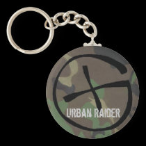 Camo GeoCaching Urban Raider keychain keychains