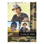 Camo Green 3 Photo Graduation Cards