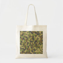 Camo Greens & Browns Tote Bag