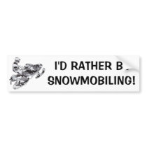 Camo Grey Sled on Black copy bumper stickers by snomotease Camo Grey Sled on Black copy bumper stickers