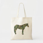 Camo Horse Tote Bags
