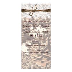 Camo Hunting Theme Country Wedding Programs