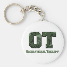 camo letters dark green key chains
