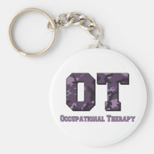 camo letters purple keychain