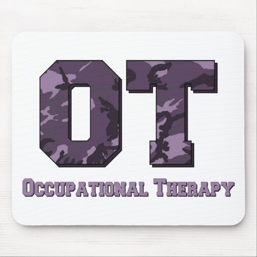 camo letters purple mouse pad