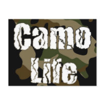 Camo Life Postcard