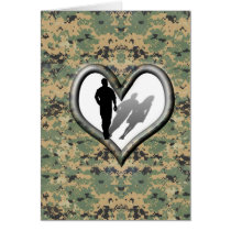 Camo Man missing woman Card by gravityx9 Camo Man missing woman Card