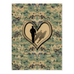 Camo Man missing woman postCard