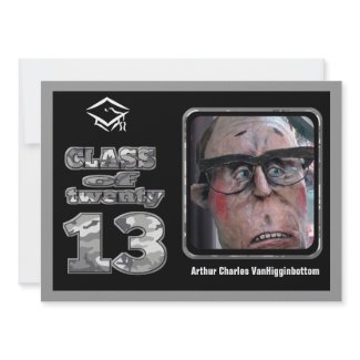 Camo Pattern Graduate of 2013 Class Photo zazzle_invitation