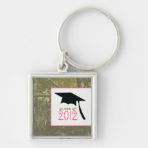 Camo & Pink Class Of 2012 Graduation Keychain