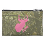 Camo & Pink Deer Head Travel Accessory Bag